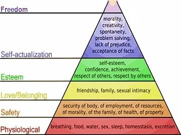Abraham Maslow's Pyramid of Needs +