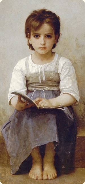 Bouguerou. The Difficult Lesson, 1884. Section
