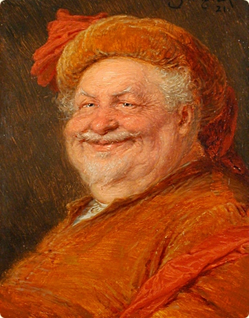 Eduard von Gr&uuml;tzner. Falstaff. 1921, Section, suggesting the telling of Hans Christian Andersen tales