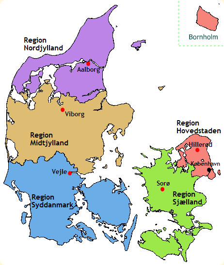 Danske ordspråk er frå Danmarks regionar