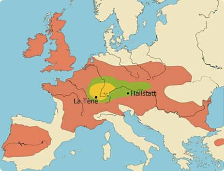 Celts in Europe and Turkey between 800 BCE and 400 BCE