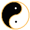 Tangram symbol white Taoism