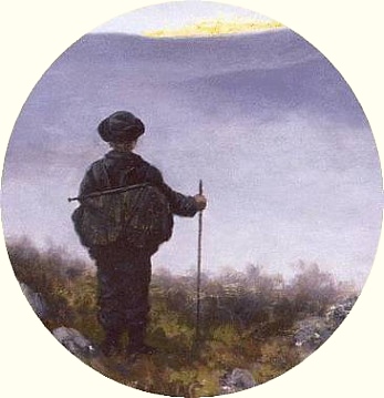 Painting by Norwegian folktales artist Theodor Kittelsen. Section.