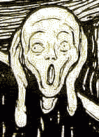the scream by munch, detail