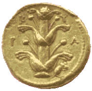 SILPHION CYRENAICUM DEPICTED ON A CYRENEAN GOLD DRACHME