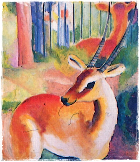 August Macke. Detail.