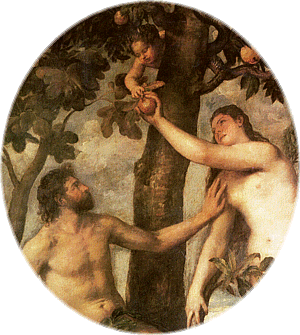 Titian. Adam and Eve. Ca. 1488-90. Section