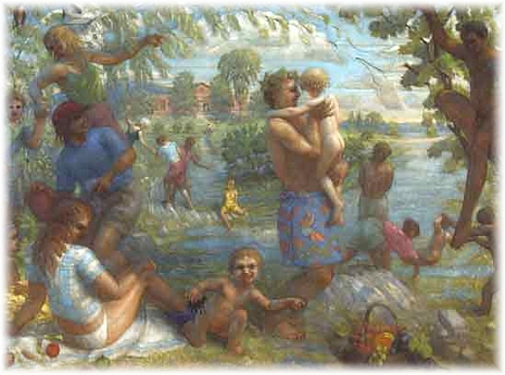 Thomas Cornell. Bathers VIII. Section