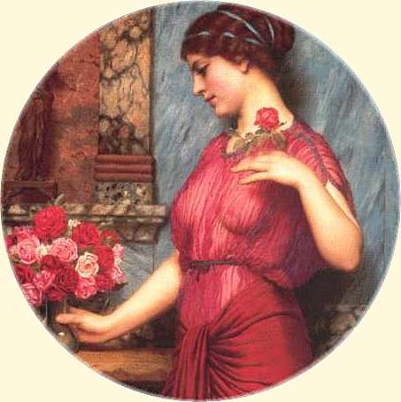 John William Godward. An Offering to Venus. 1912. Section.