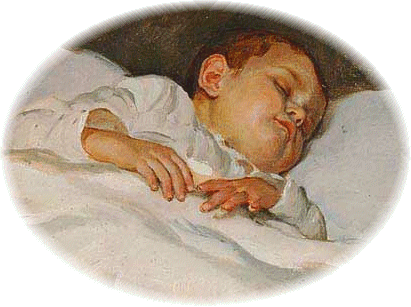 Vaclav Maly. Study of a Sleeping Child. Section