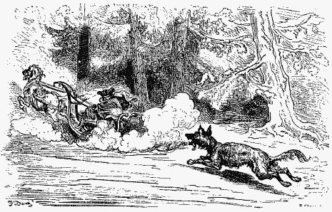 Munchausen tale illustrated by Gustave Dor&eacute;