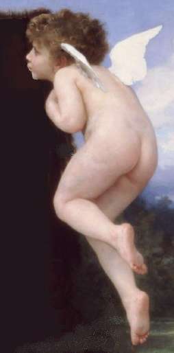 William-Adolphe Bouguereau (1825-1905) - Return of Spring (1886). Well modified section.