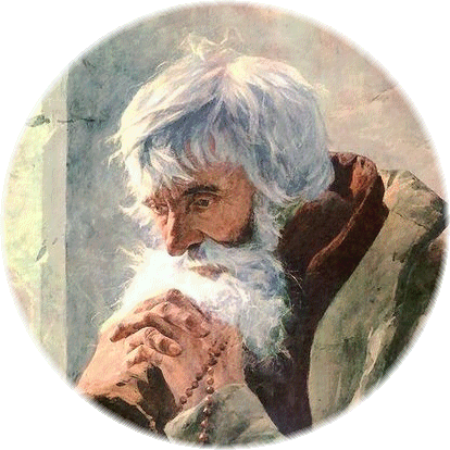 Julian Falat. Praying Old Man, 1881. Section.