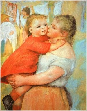 Pierre Renoir. Aline and Pierre, 1887