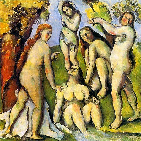 Cezanne. Five Bathers. 1885-87