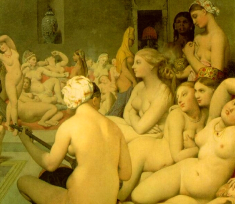 Ingres. Turkish Bath. 1863. Detail.