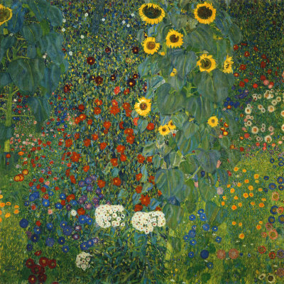 GUSTAV KLIMT. GARDEN WITH SUNFLOWERS