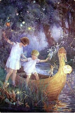 Margaret Tarrant. Boat to Fairytales. Section