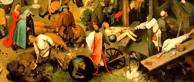 Pieter Bruegel. Proverbs. Detail