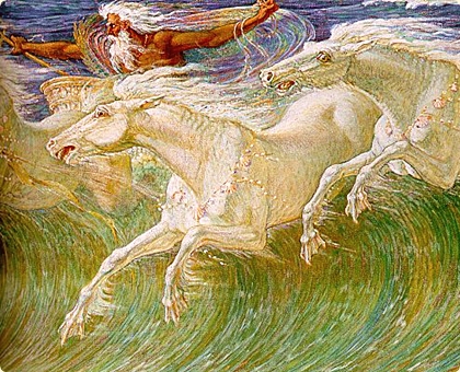 Walter Crane. Neptune's Horses. 1892. Section.