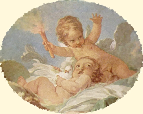 Fran&ccedil;ois Boucher. Birth of Venus. c. 1750. Detail.