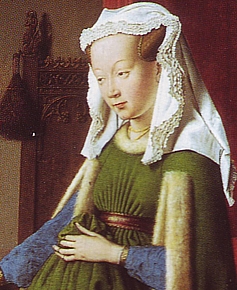 van Eyck, Jan. The betrothal of the Arnolfini. 1434. Detail.