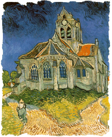 VINCENT VAN GOGH. EGLISE. SENTRUM I BILETET.
