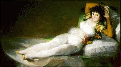 Den p&aring;kledde Maja av Goya