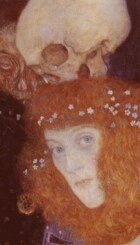 No Yogananda, but Gustav Klimt. Hope I. 1903. Modified detail.