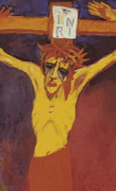 Emil Nolde. The Crucifixion. Detail.