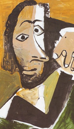 Picasso. Seated Man. 1971. Detail.