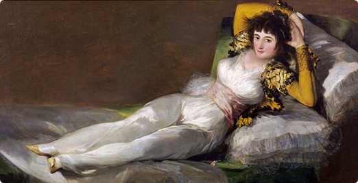 Den påkledde Maja av Goya