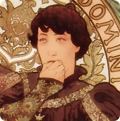 Alfons Mucha. Lorenzaccio, 1896. Mod. detail.