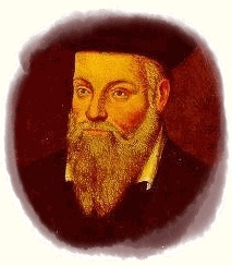 Portrait of Michel de Nostredame (Nostradamus) by his son César de Nostredame