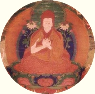 Thangka of Sakya Pandita by Anonymous, modified section. A thangka, or tanka etc., is a Tibetan Buddhist painting with a symmetrical composition. Thangkas serve as teaching tools among other things.